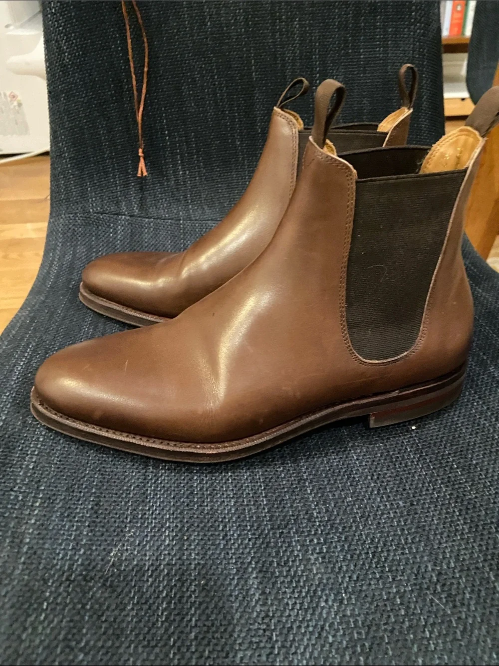Meermin Brown Leather Chukka Chelsea Boots